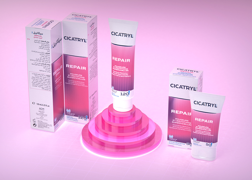 Cicatryl Bio - Création de l'identité de marque et du design packaging pour la gamme Repair