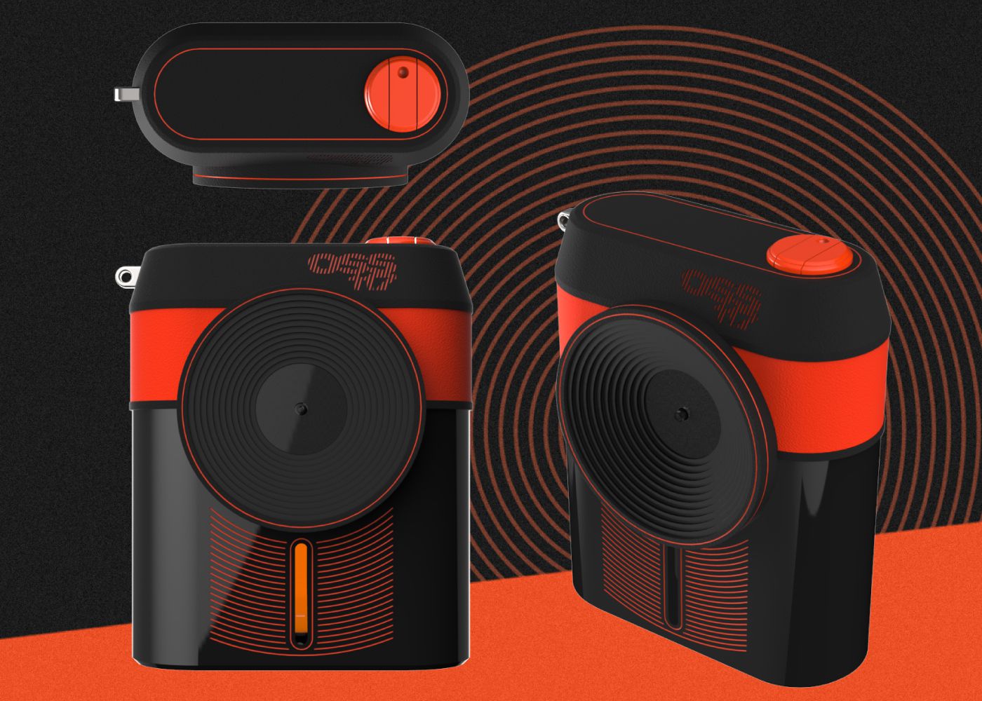 Plusieurs vues du design de la version sport du parfum OSS 117