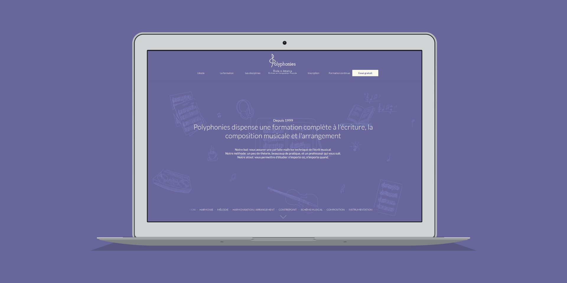 Polyphonies - Une autre idée de la composition musicale - Site Web (Index)