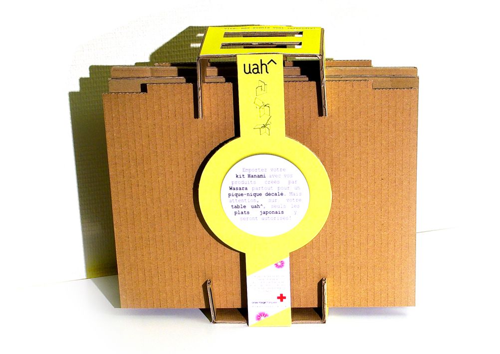 Uah^ × Wasara : Un packaging Kit Hanami verso