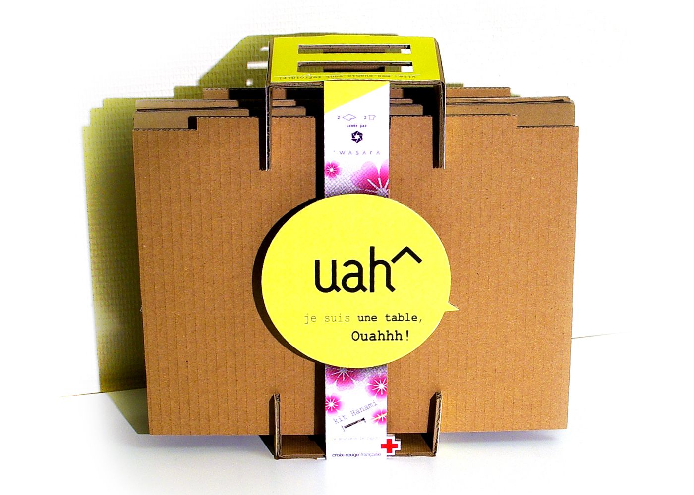 Uah^ × Wasara : Un packaging Kit Hanami Vue de face