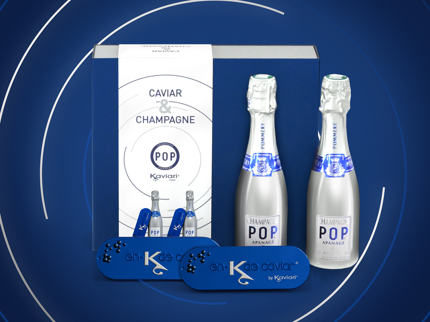 Kaviari & Pommery - Coffret Pop pour la Saint-Valentin