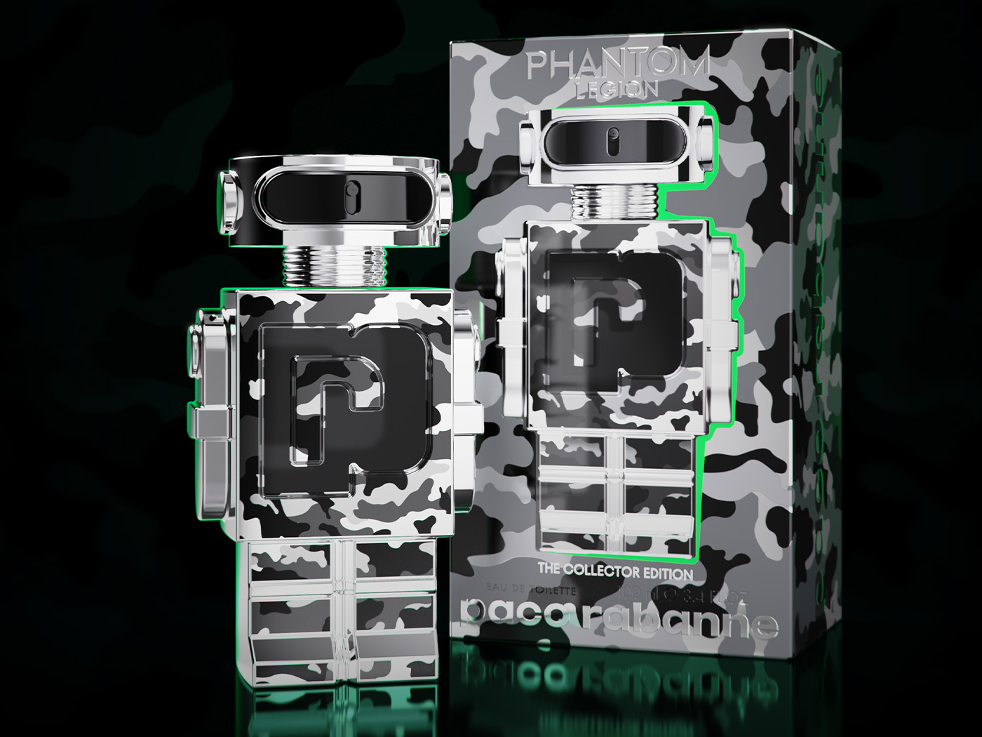 Paco Rabanne Parfum Phantom Légion - Création du logo, du motif et de l'étui