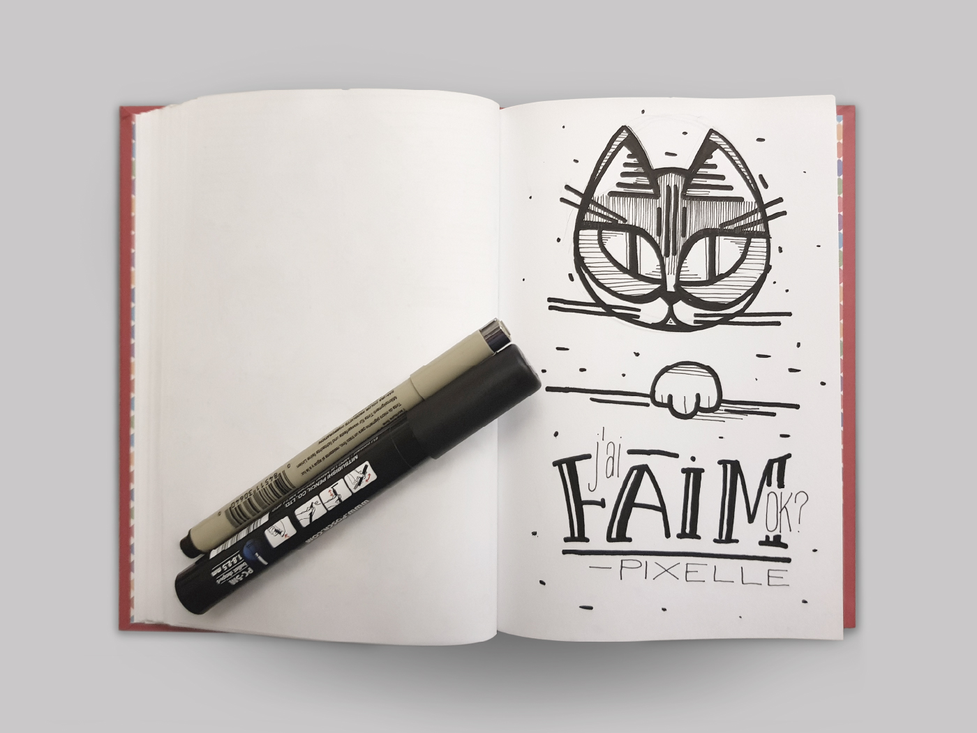 Illustration - J'ai faim, ok ? Pixelle.