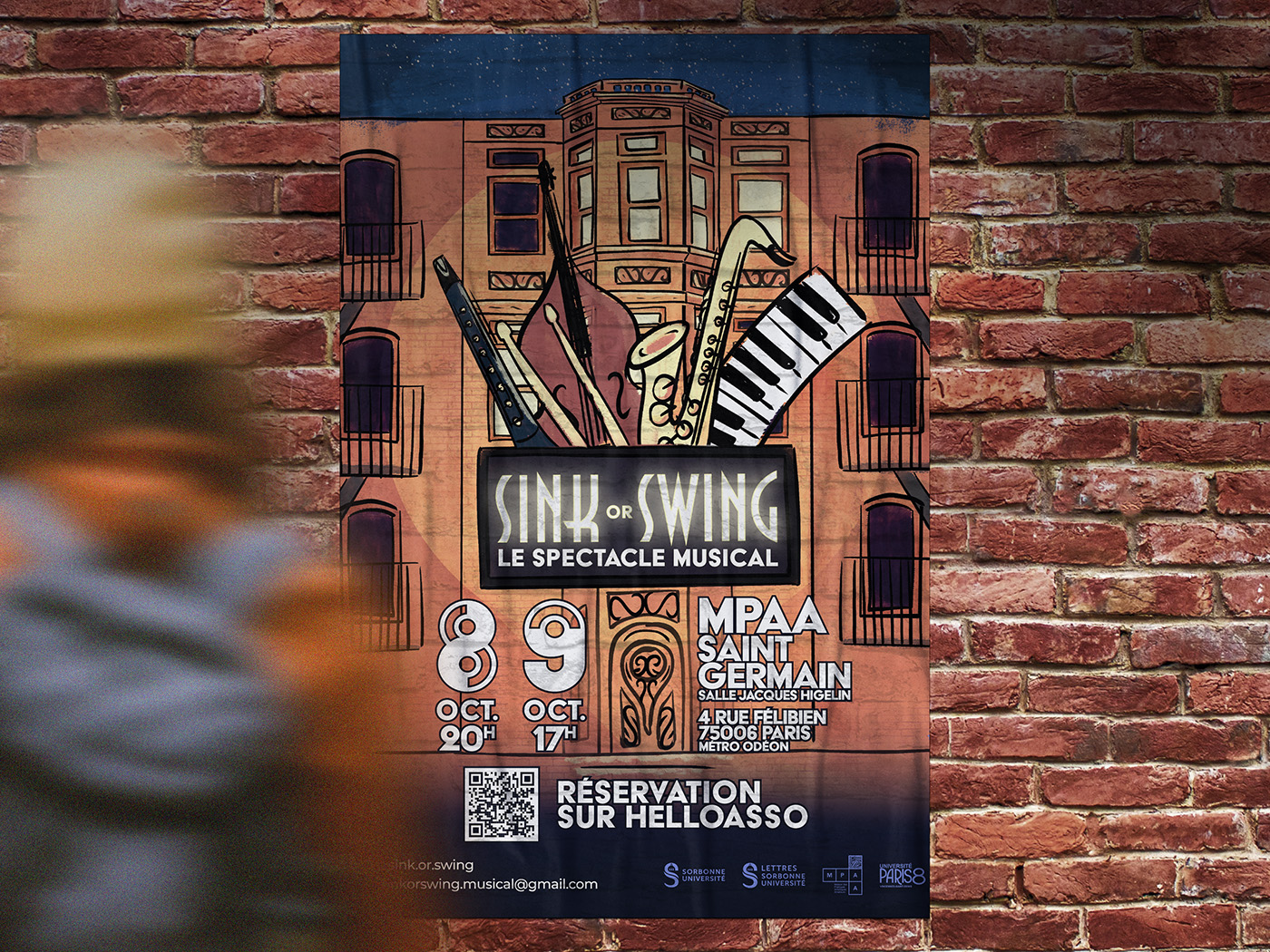 Sink Or Swing, Le spéctacle musicale - Création de l'affiche et de l'illustration