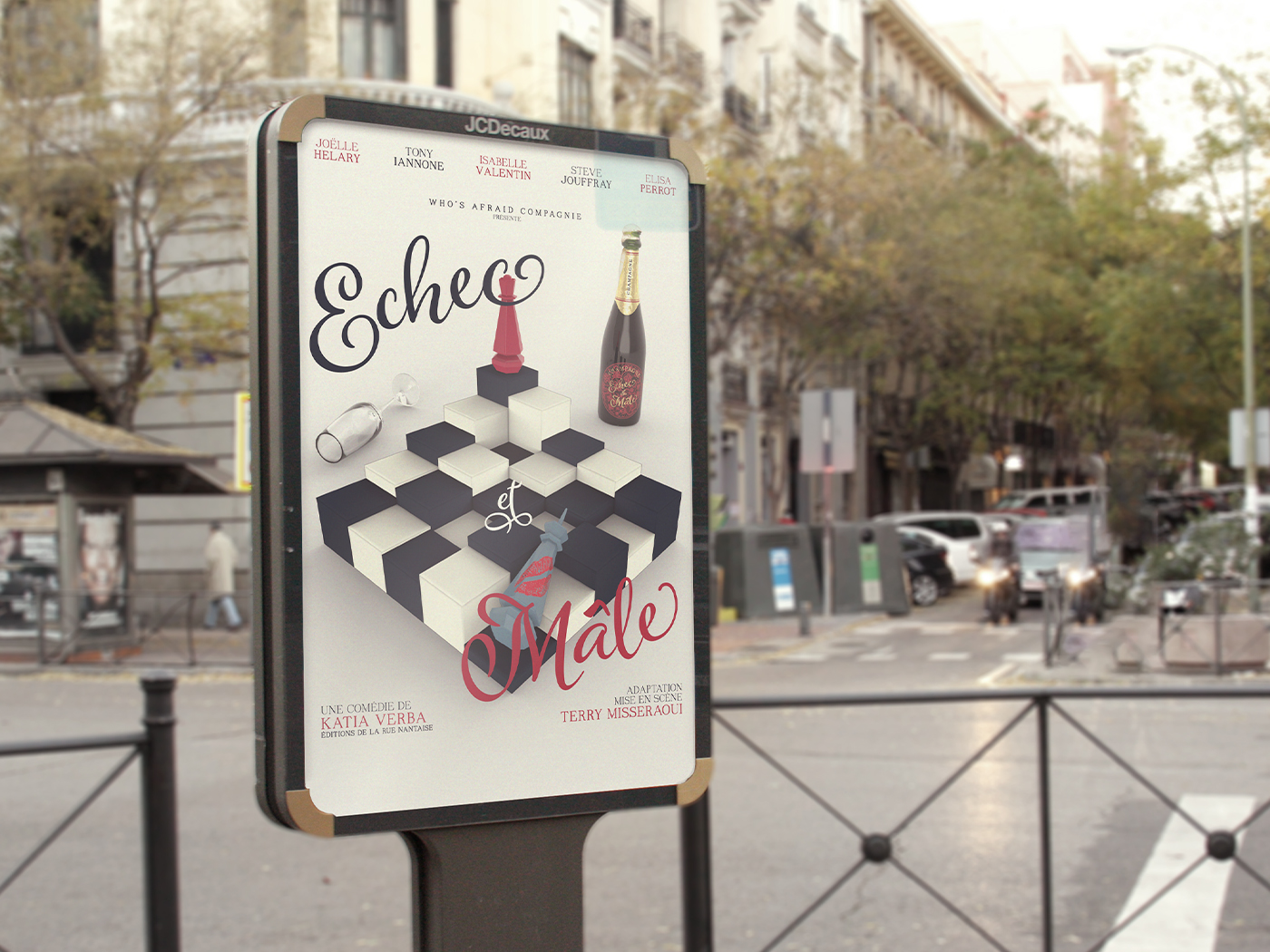 Who's affraid Compagnie - Affiche de la pièce de théâtre Echec et Mâle